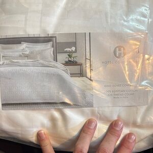 Hotel Collection Cream King Duvet Cover